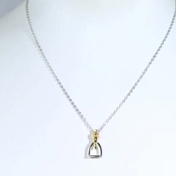 Sterling Silver Stirrup Pendant Necklace, Horse bit, Snaffle, D R… - Picture 10 of 11
